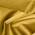Poszewka szyta musztardowa z miękkiej tkaniny welwetowej