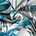 Zasłona ze wzorem botanicznym zaciemniająca z tkaniny 140x250 cm przelotka - IGA