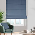 Roleta rzymska DORA - HIT niebieska z miękkiej tkaniny o welurowej strukturze