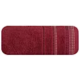 Ręcznik do rąk 30x50 cm bawełniany kolor bordowy z ozdobnym stębnowaniem 500 g/m2 POLA