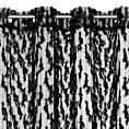Zasłona czarna zdobiona wzorem designerskim 140x250 przelotka - VICTORIA - Eva Minge