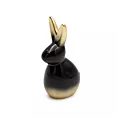 Figurka dekoracyjna ZAJĄCZEK w złoto-czarnej kolorystyce