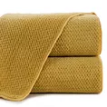 Ręcznik do rąk 30x50 cm szybkoschnący z mikrofibry  kolor musztardowy o ryżowej strukturze 280 g/m2 ZOE 1