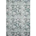 Zasłona stalowo, kremowa z motywem malowanych magnolii 140x270 cm taśma - GRACJA