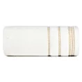 Ręcznik do rąk 30x50 cm bawełniany kolor kremowy z delikatną ozdobną bordiurą 500 g/m2 AMANDA
