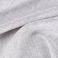 Roleta rzymska CASSIA srebrna z miękkiej tkaniny o regularnym, luznym splocie, wykończona obciążnikiem