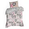 Pościel dziecięca 140x200 cm bawełniana kolor biały, różowy zdobiona fantazyjnym nadrukiem Design 91