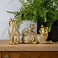Kotki - figurka dekoracyjna HARIS o drobnym wytłaczanym wzorze