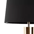 Lampa stojąca do salonu czarna LETI w minimalistycznym stylu