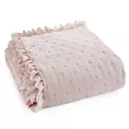 Narzuta pudrowa 170x210 cm obszyta falbaną pikowana techniką hot press LIBI 3 Eurofirany Classic