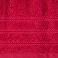 Ręcznik kąpielowy 70x140 cm bawełniany kolor amarantowy podkreślony żakardowymi paskami 480 g/m2 VITO