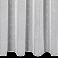 Tkanina firanowa z efektem deszczyku wykończona obciążnikiem