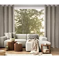 Zasłona ciemnobeżowo, szampańska z tkaniny typu blackout 140x250 cm przelotka OLETA