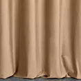 Zasłona szyta na taśmie 5 cm jasnobrązowa z miękkiej półmatowej tkaniny welwetowej