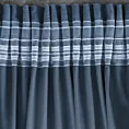 Zasłona welwetowa granatowa 135x300 cm taśma - ROSA - Design 91