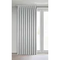 Zasłona srebrna z 100% zaciemniającej tkaniny typu blackout 125x270 cm (wymiar podany na gotowo) system flex - NELISA