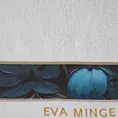 Ręcznik do rąk 30x50 cm bawełniany kolor biały,niebieski z designerską bordiurą 500 g/m2 Eva Minge