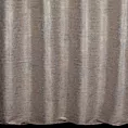 Zasłona szyta na taśmie 8 cm popielato złota z tkaniny o naturalnym splocie w pasy, z delikatnym połyskiem