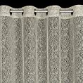 Firana kremowa z siateczki niewymagająca prasowania 140x250 cm przelotka CYNTIA