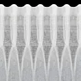 Komplet 2 szt. firan białych zdobionych na brzegach subtelną koronką  140x270 cm taśma SUZAN