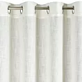 Zasłona naturalna o widocznym i naturalnym splocie z domieszką lnu  140x250 cm przelotki - ELINA