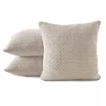 Poszewka na poduszkę 45x45 cm kremowa o strukturze lnu ELFI