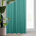 Zasłona turkusowa z gładkiej tkaniny zaciemniającej typu - BLACKOUT 135x270 cm taśma - PARISA - Design 91