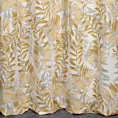 Zasłona naturalna w musztardowe liście 140x250 cm przelotka - HARIET