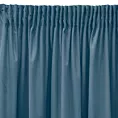 Zasłona welwetowa niebieska gładka 140x270 taśma - SIBEL - Pierre Cardin