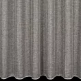 Firana szyta na taśmie 5 cm popielato złocista z delikatnej siateczki przetykanej błyszczącą, lureksową nicią wykończona obciążnikiem