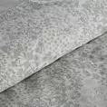 Pościel 140x200 cm bawełniana kolor szary, biały z delikatnym wzorem roślinnym SPRING 59