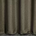 Zasłona szyta na taśmie 5 cm oliwkowa z tkaniny trudnopalnej, zaciemniającej, typu blackout z efektem melanżu
