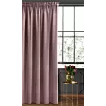 Zasłona welwetowa pudrowo różowa gładka 140x270 taśma - SIBEL - Pierre Cardin
