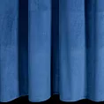 Zasłona welwetowa granatowa zdobiona falbanami 140x250 cm przelotka - ERIN