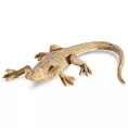 Jaszczurka - figurka dekoracyjna ELDO 2 o drobnym strukturalnym wzorze, złota