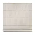 Roleta rzymska SAFARI 1 beżowa z miękkiej welwetowej tkaniny z połyskiem i poziomym prążkiem