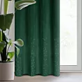 Zasłona welwetowa ciemnozielona z kryształkami 140x250 cm przelotka - ARIADNA
