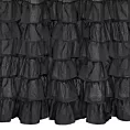 Firana czarna z falbanami 140x250 cm taśma DOLLY DIVA LINE