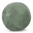 Poduszka dekoracyjna w formie kuli średnica 24 cm welwetowa oliwkowa GAJA
