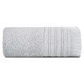 Ręcznik kąpielowy 50x90 cm bawełniany kolor srebrny w stylu boho z frędzlami 500 g/m2 MIRENA