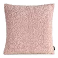 Poszewka na poduszkę 50x50 cm z miękkiej tkaniny barankowej pudrowa BUKLA