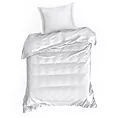Pościel 140x200 cm bawełniana kolor biały z ozdobną lamówką DIVA 8 Diva Line