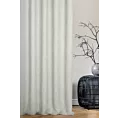 Zasłona szyta na taśmie 5 cm kremowa z tkaniny typu bukla z efektem melanżu