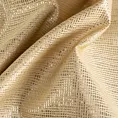 Zasłona szyta na taśmie 5 cm JULIETT złota z eleganckiej połyskującej tkaniny przetykanej lureksową nicią