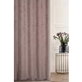 Tkanina zasłonowa miękka, szenilowa, o strukturalnym splocie i delikatnym połysku