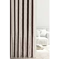 Tkanina zasłonowa miękka welwetowa z połyskiem i poziomym prążkiem