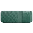 Ręcznik kąpielowy 70x140 cm bawełniany kolor ciemnozielony z welwetową bordiurą 500 g/m2 JESSI