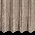 Firana szyta na przelotkach jasnobrązowa siatka w stylu eko z efektem melanżu wykończona obciążnikiem