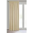Zasłona beżowa z matowej gładkiej tkaniny 140x270 cm taśma RITA