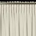 Zasłona welwetowa kremowa, troczek w zestawie 140x300 cm taśma - ANTARA